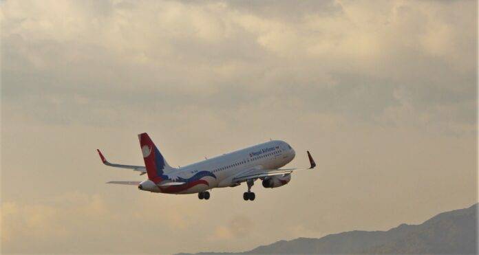 nepal-airlines-a320-takeoff-kathmandu