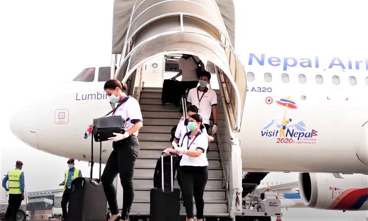 nepal airlines flight crew