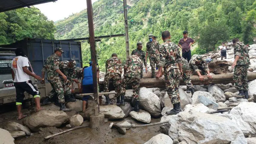nepali army sindhupalchowk flood