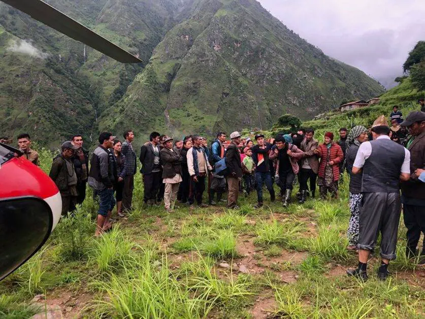 rescue sindhupalchowk flood