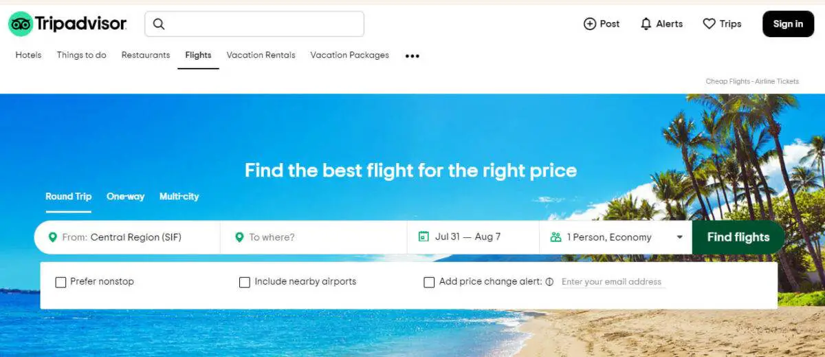 tripadvisor flights