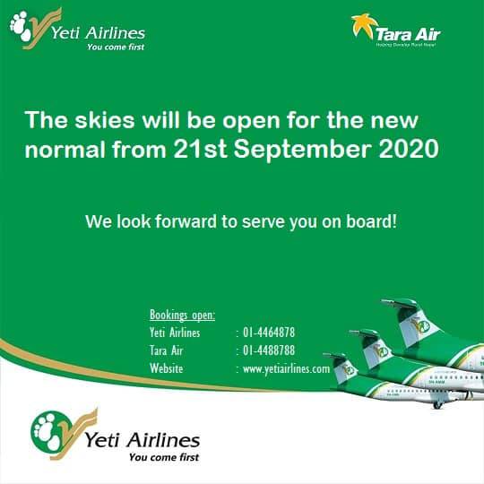 yeti airlines notice aviatech channel