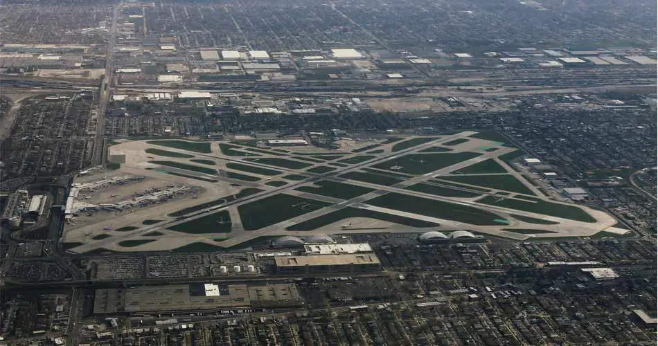 chicago midway international airport aerial view aviatechchannel