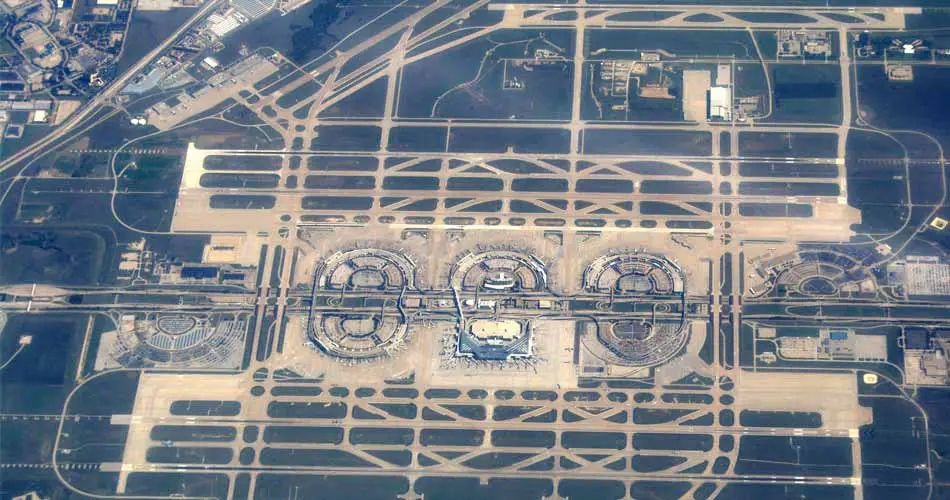 dallas fort worth international airport aerial view aviatechchannel