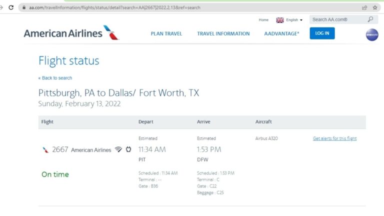 Flight Number For American Airlines Learn To Track A Flight On American Airlines (Technical Guide)