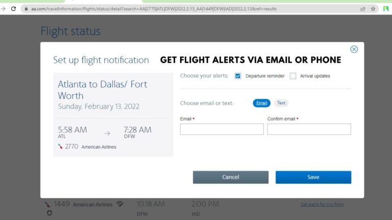 Learn To Track A Flight On American Airlines Technical Guide