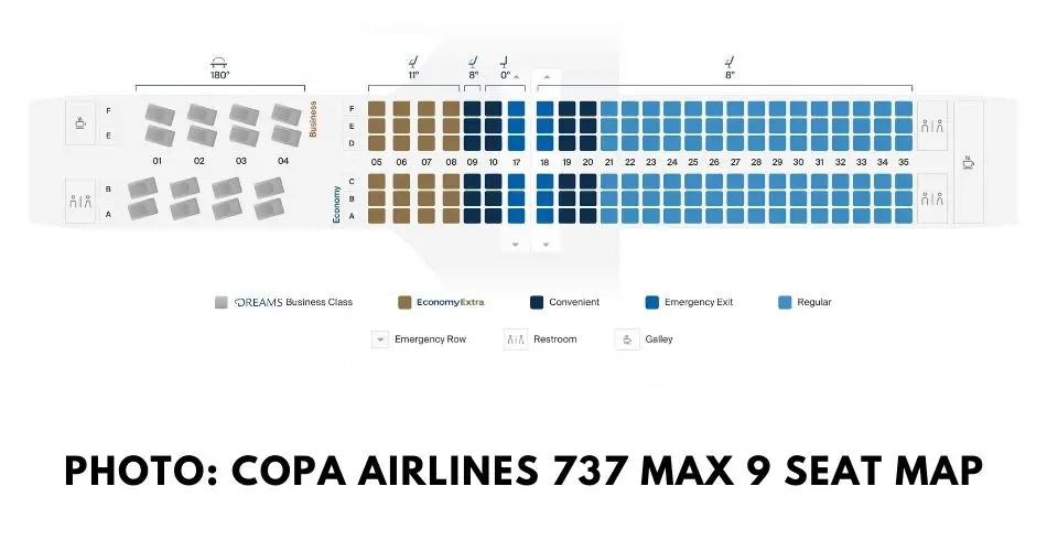 boeing 737 max 9 seat map aviatechchannel