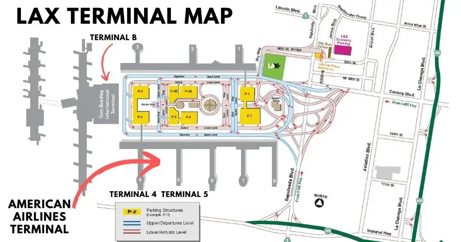 lax terminal map american airlines aviatechchannel