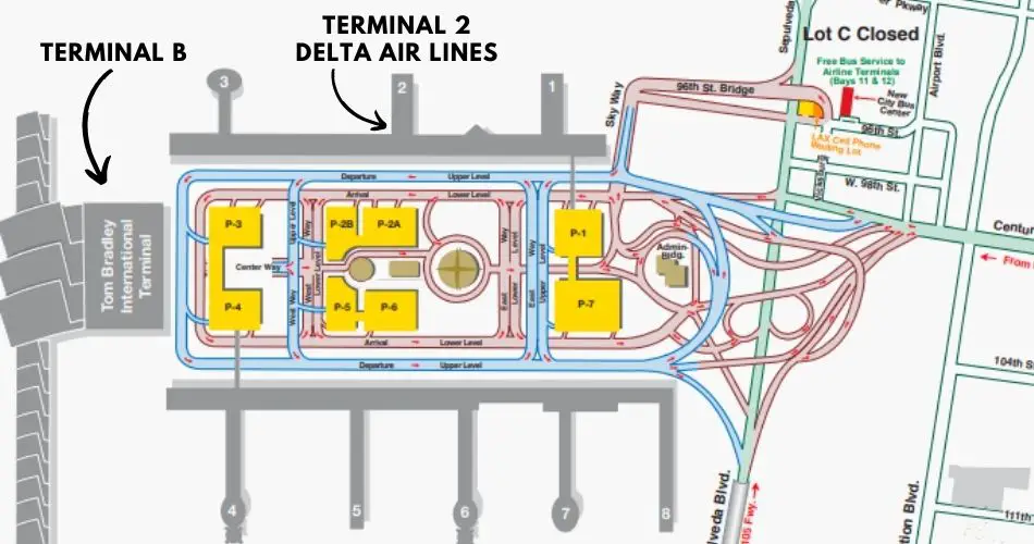 lax terminal map delta airlines aviatechchannel