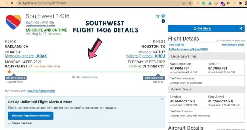 southwest airlines flight status alerts