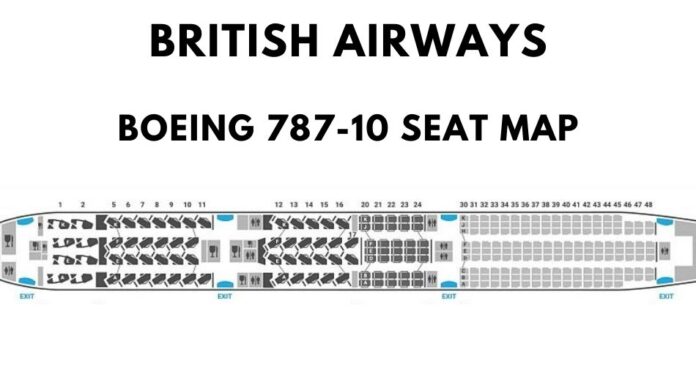 Boeing 787-10 Seat Map With Airline Configuration