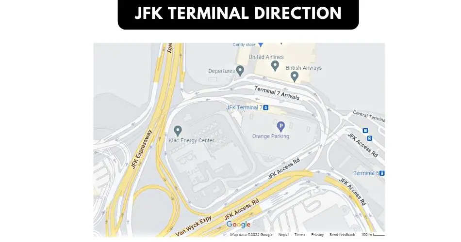 jkf airport terminal direction