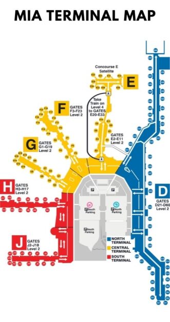 miami airport terminal map aviatechchannel