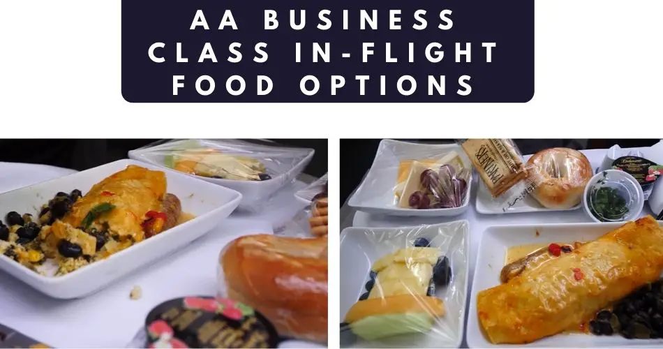 american airlines business class food menu aviatechchannel