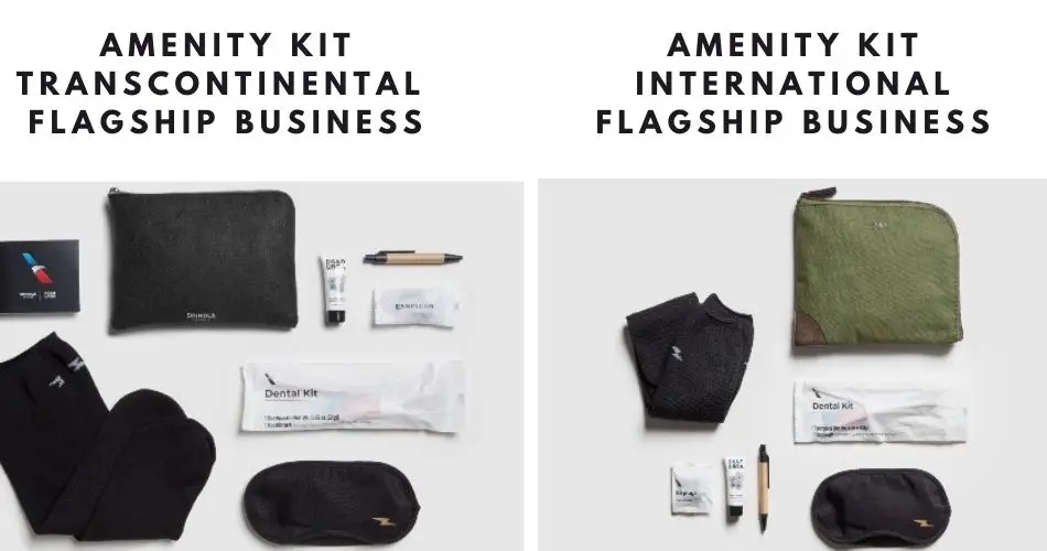 american airlines flagship business amenity kit aviatechchannel