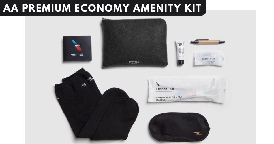 american airlines premium economy amenity kit aviatechchannel