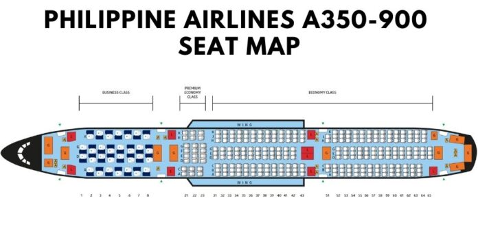 Airbus A350 Seat Map With Airline Configuration 4214