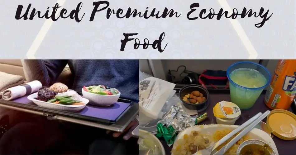 united airlines premium economy food aviatechchannel