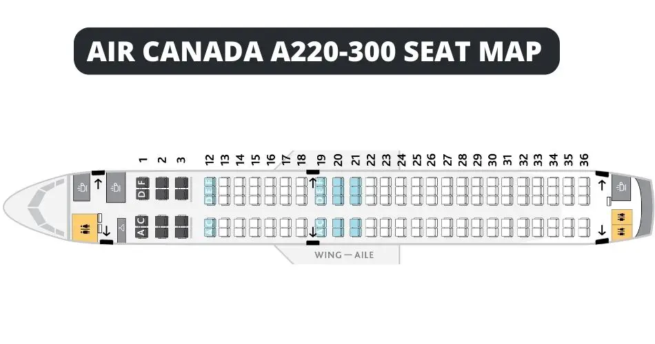 air canada airbus a220 300 seat map aviatechchannel