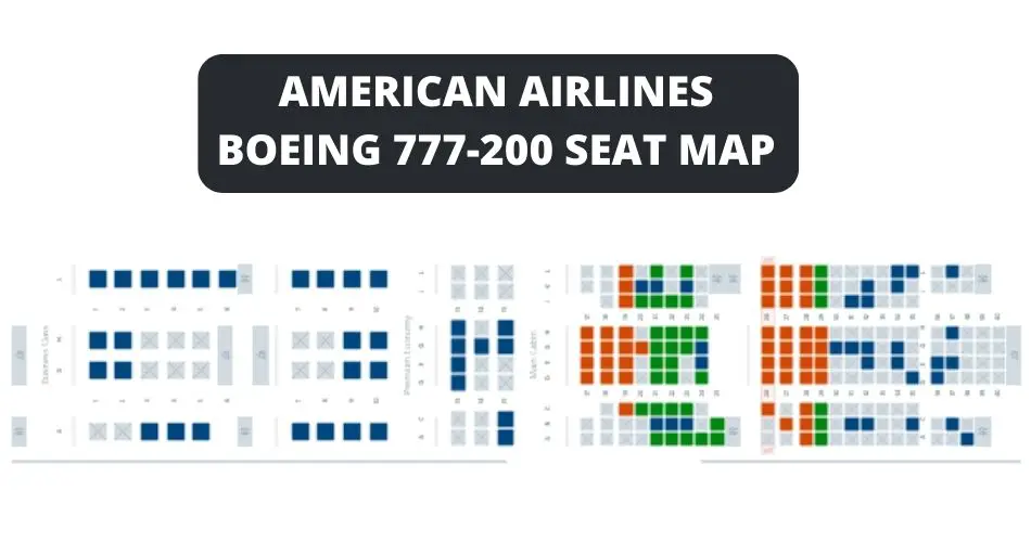 american airlines seat map boeing 777 200