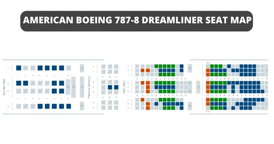 american airlines boeing 787 8 dreamliner seat map aviatechchannel