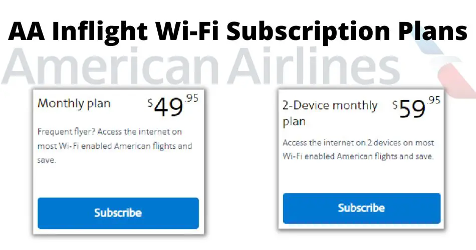 american airlines inflight wifi subscription plans aviatechchannel