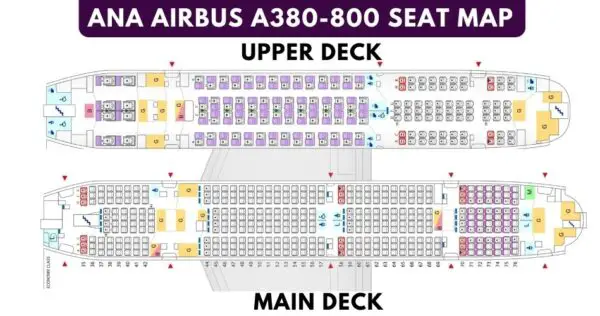 Airbus A380 Seat Map With Airline Configuration