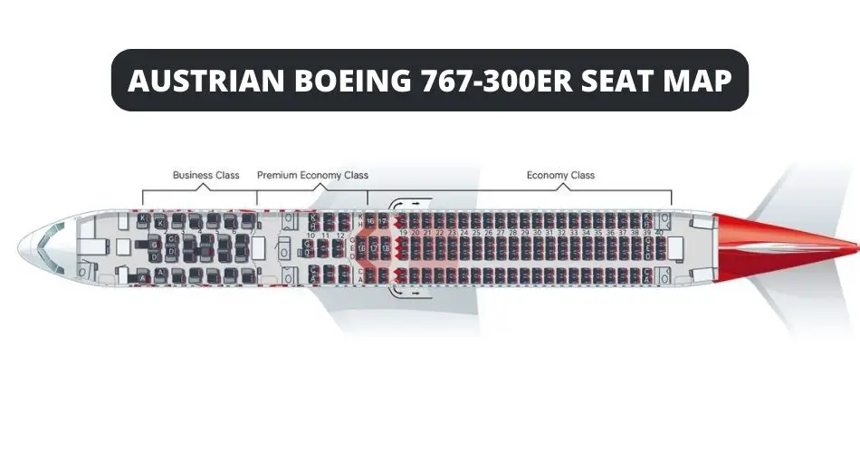 austrian airlines boeing 767 300 seat map aviatechchannel