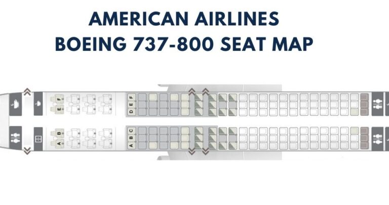 Boeing 737-800 Seat Map With Airline Configuration