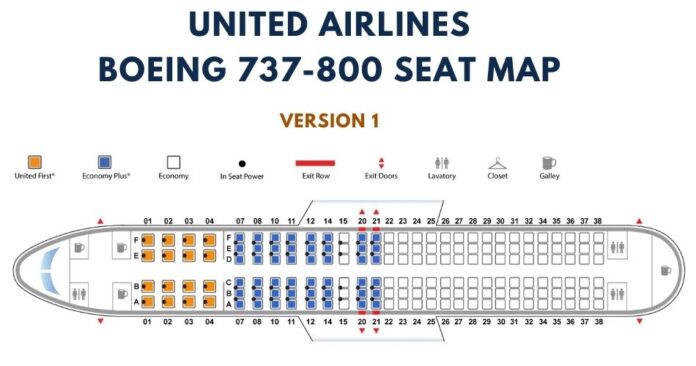 Boeing 737 800 Seat Map With Airline Configuration