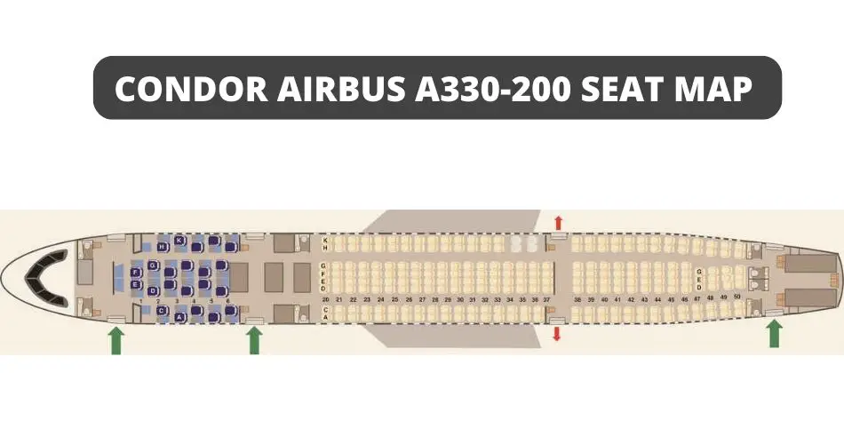 condor airlines airbus a330 200 seat map aviatechchannel