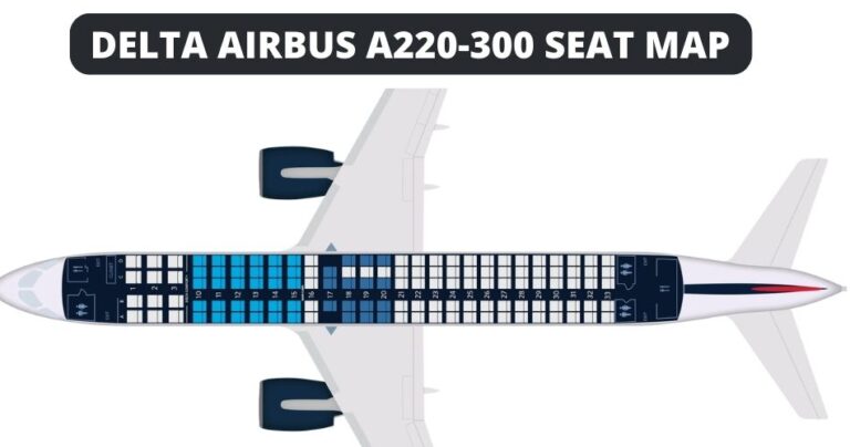 Airbus A220-300 Seat Map With Airline Configuration