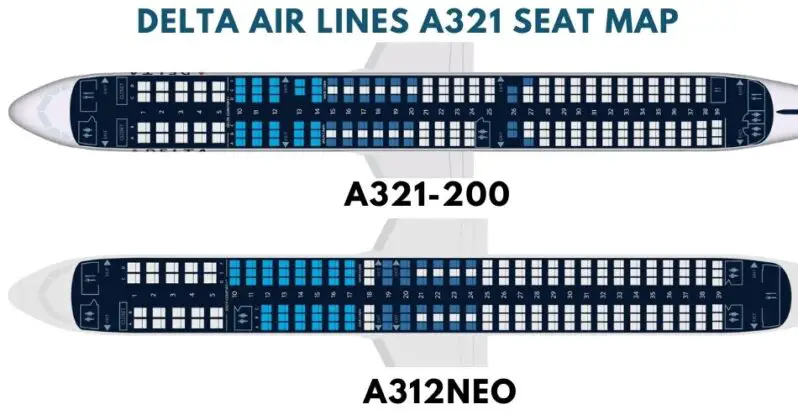 Airbus A321 Seat Map With Airline Configuration