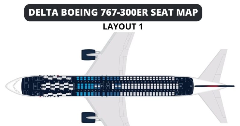 Boeing 767-300 Seat Map With Airline Configuration