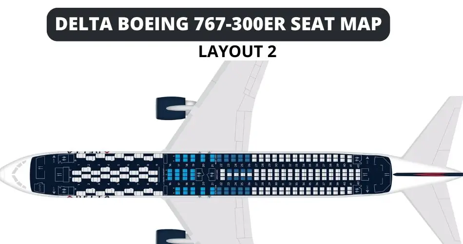 delta boeing 767 300 seat map layout 2 aviatechchannel