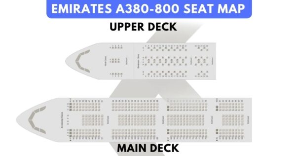 Airbus A380 Seat Map With Airline Configuration