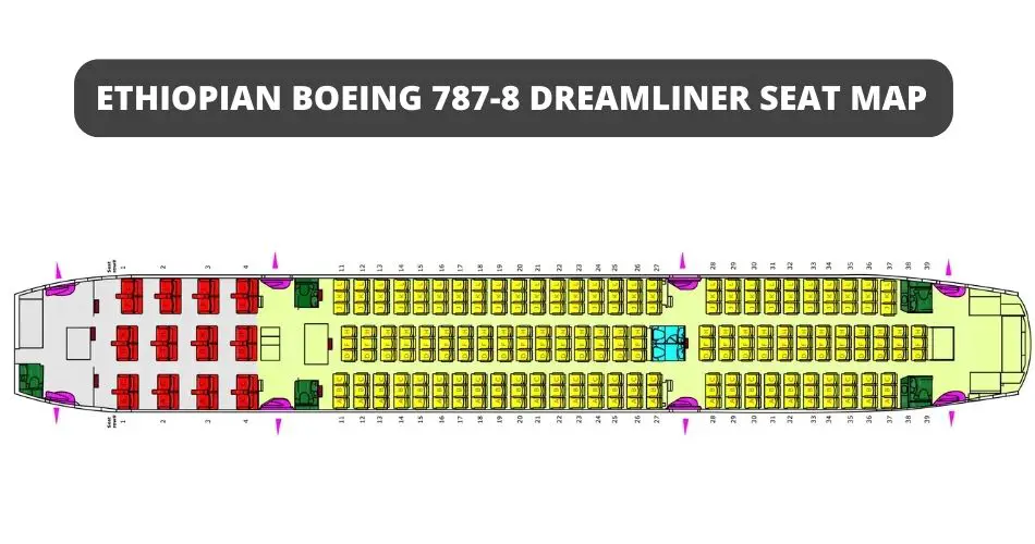 ethiopian airlines boeing 787 8 dreamliner seat map aviatechchannel