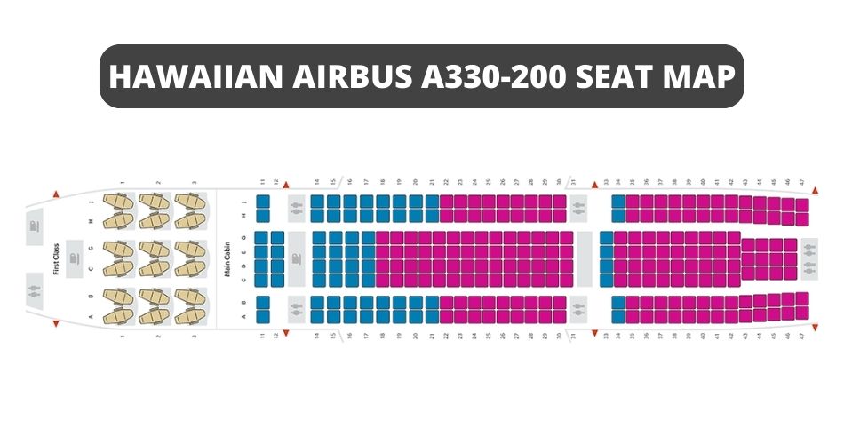 hawaiian airbus a330 200 seat map aviatechchannel