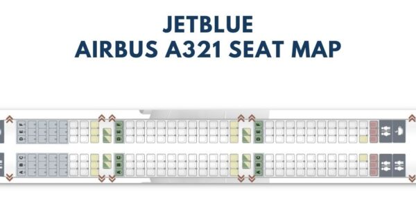 Airbus A321 Seat Map With Airline Configuration