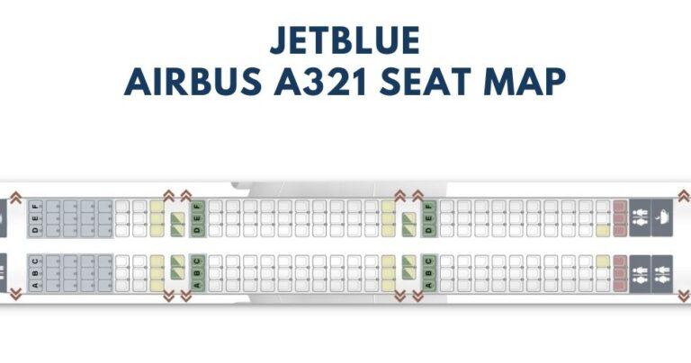 Airbus A321 Seat Map With Airline Configuration 4030