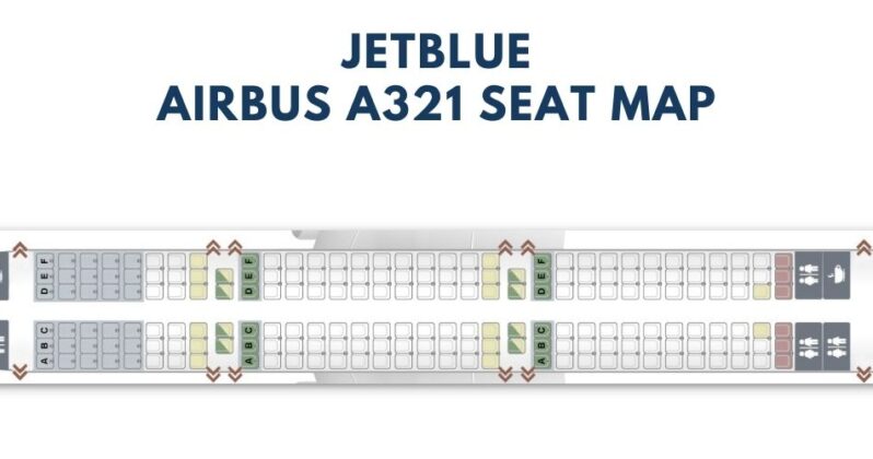 Airbus A321 Seat Map With Airline Configuration