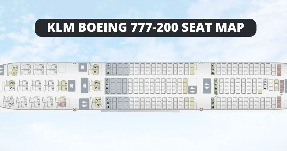 klm boeing 777 200 seat map aviatechchannel