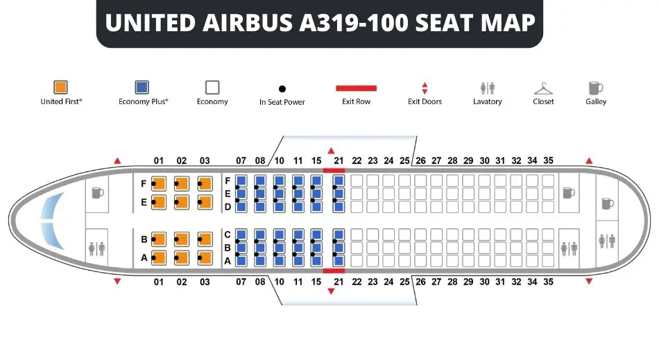 united airlines airbus a319 seat map aviatechchannel
