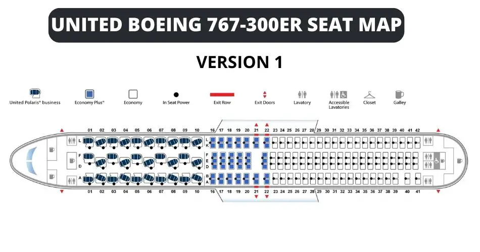 united airlines boeing 767 300 seat map version 1 aviatechchannel
