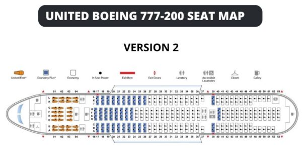 Boeing 777-200 Seat Map With Airline Configuration