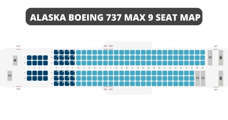 Boeing 737 MAX 9 Seat Map With Airline Configuration