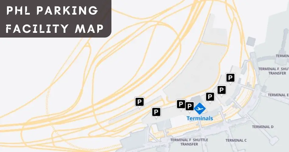 philadelphia airport parking map aviatechchannel