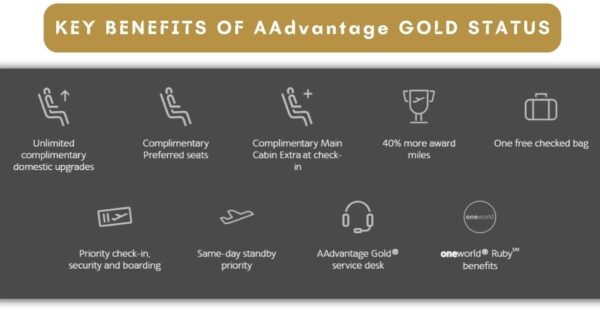 What Are The Benefits Of Gold Status On American Airlines? Tips To Get ...