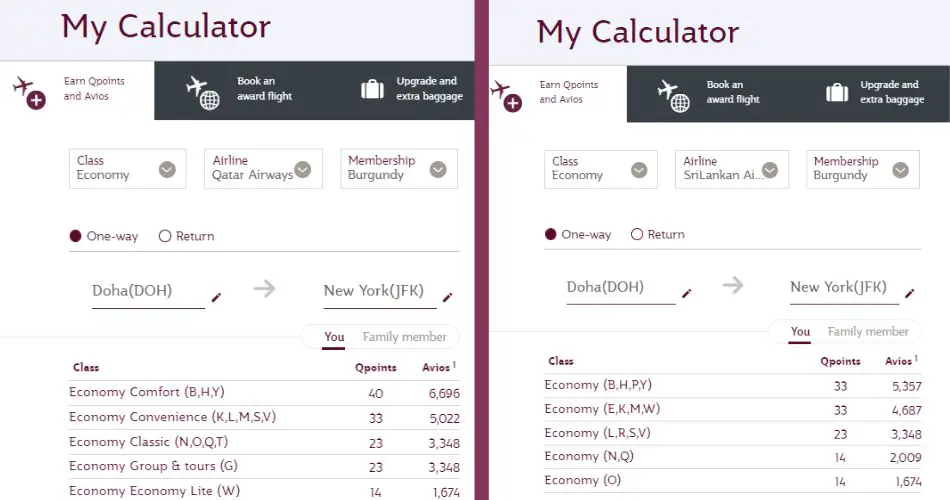 qatar airways my calculator doh jfk aviatechchannel