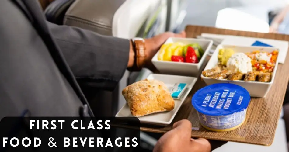 first class complimentary food beverages aviatechchannel